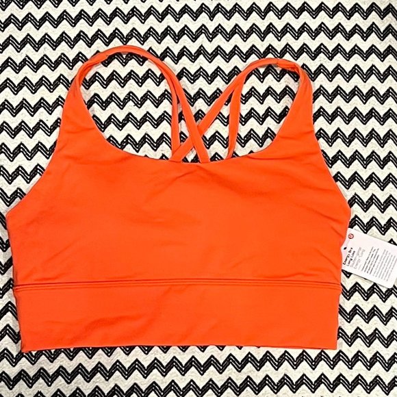 NWT Autumn Red Long Line Energy Bra - Picture 2 of 11